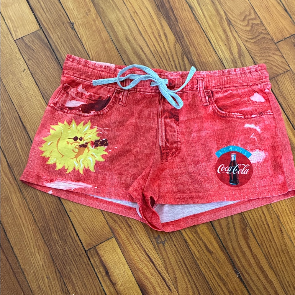 Coca Cola Red Drawstring PJ shorts size Medium